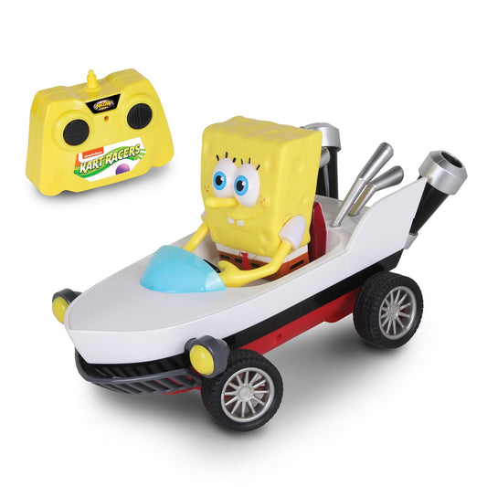 NKOK Spongebob® Pull Back Car Toy | Boatmobile Kart Racing Vehicle