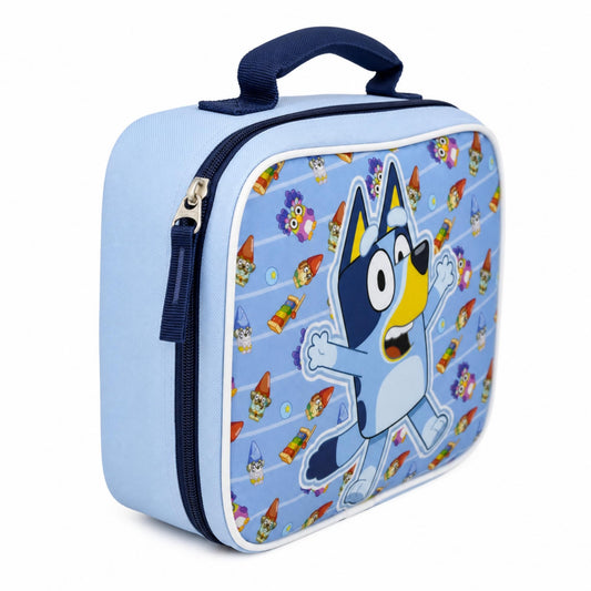 Fast Forward Bluey Rectangle Lunch Bag, Hello Bluey and Mini Character