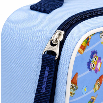 Fast Forward Bluey Rectangle Lunch Bag, Hello Bluey and Mini Character