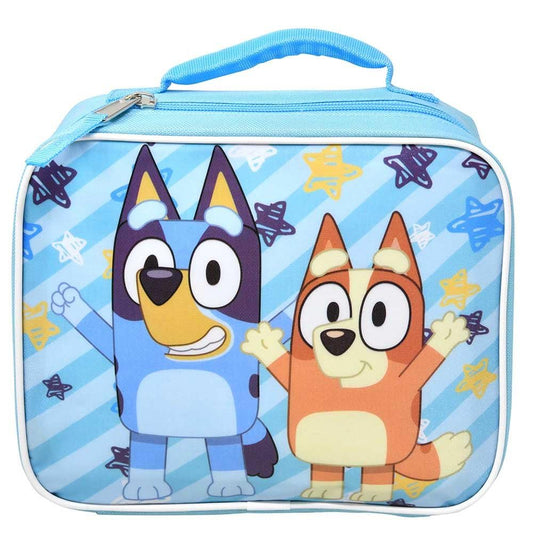 Fast Forward Kids Insulated Lunch Bag with Handle – Cartoon Bluey Design – Reusable Soft Cooler Lunch Box for Boys & Girls, School, Daycare & Travel
