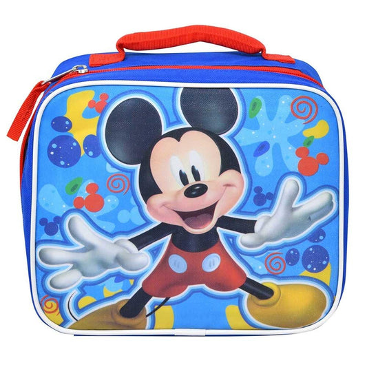 Fast Forward Kids Insulated Lunch Bag with Handle – Mickey Mouse Design – Reusable Soft Cooler Lunch Bag for Boys & Girls, School, Daycare & Travel