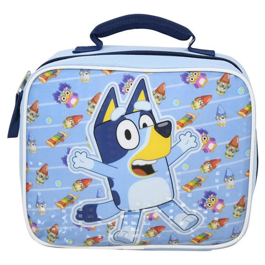 Fast Forward Bluey Rectangle Lunch Bag, Hello Bluey and Mini Character